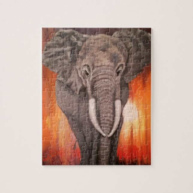 Elephant Jigsaw Puzzle (Vertical)