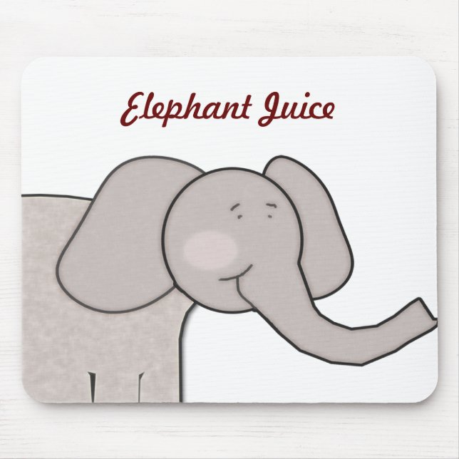 Elephant Juice Mouse Pad (Front)