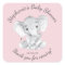 Elephant Jungle Animals Baby Shower Favor Sticker