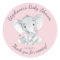 Elephant Jungle Animals Baby Shower Favor Sticker