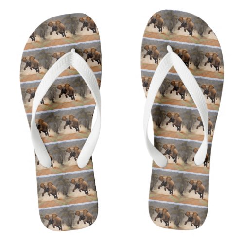 Elephant Kangaroo Hop  Flip Flops