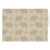 Elephant Khaki Caravan Pattern Cards (Front Horizontal)