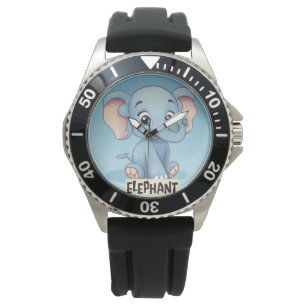 "Elephant Kids' Watch Cute & Fun!"