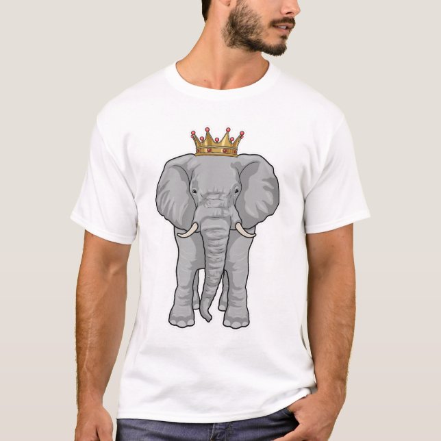 Elephant King Crown T-Shirt (Front)