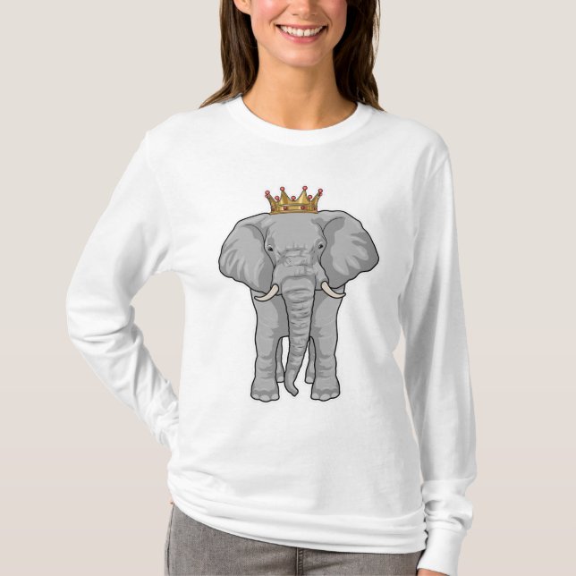 Elephant King Crown T-Shirt (Front)