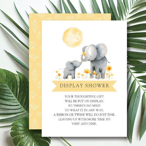 Elephant Kisses Gift Display Shower Enclosure Card