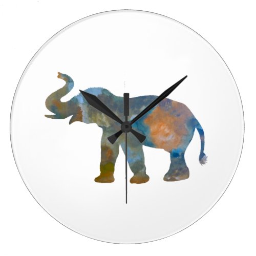 Elephant Large Clock