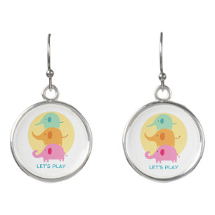 elephant , let's play earrings