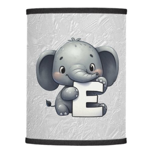 Elephant Letter E Lamp Shade