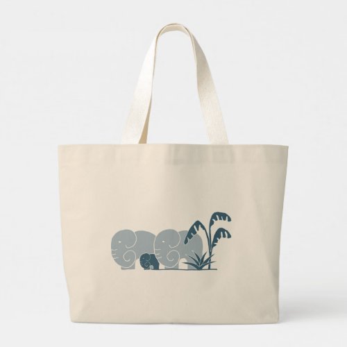 Elephant Life signature giant tote in Blues