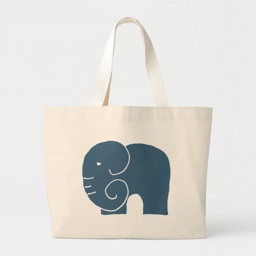 Elephant Life Signature website design Large Tote Bag