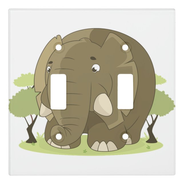 Elephant Light Switch Cover (Front)