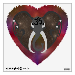 Elephant Listening to the Cosmos Wall Sticker