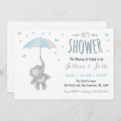 Elephant Little Peanut Baby Shower Invitation (Front/Back)