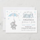 Elephant Little Peanut Baby Shower Invitation