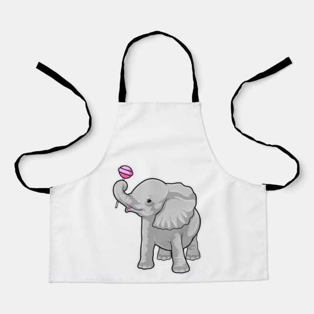 Elephant Lollipop Apron (Front)