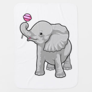 Elephant Lollipop Baby Blanket