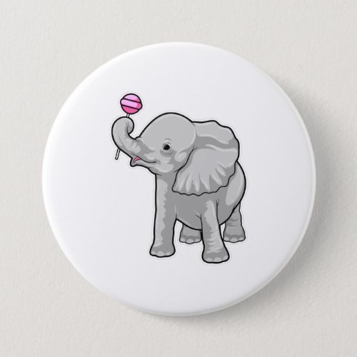 Elephant Lollipop Button