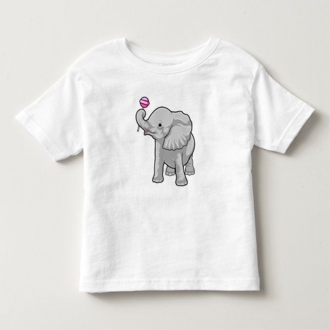 Elephant Lollipop Toddler T-shirt (Front)