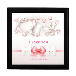 Elephant Love: A Mother's Day Keepsake Gift Box