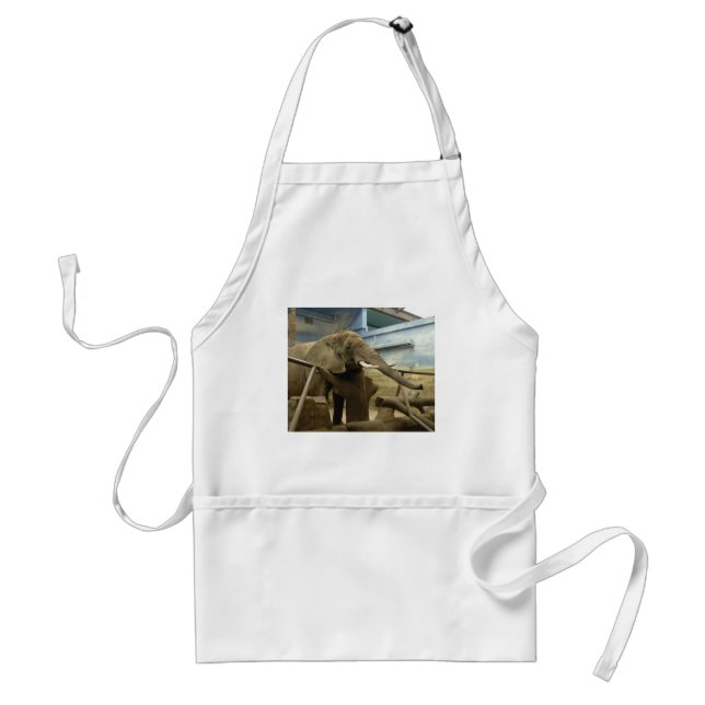 Elephant Love Adult Apron (Front)