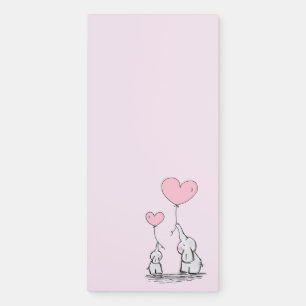 Elephant Love Fridge Notepad