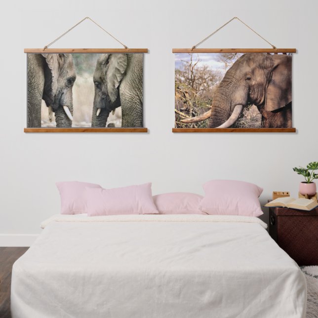 Elephant Love Hanging Tapestry (Bedroom)