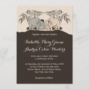 Elephant Love Invitation