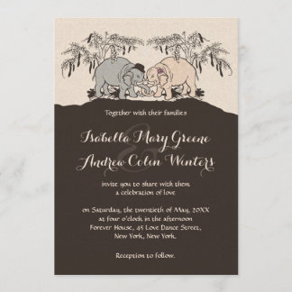 Elephant Love Invitation