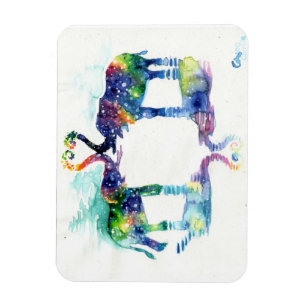 Elephant love magnet