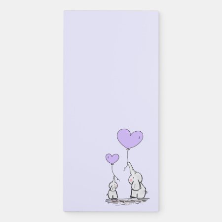 Elephant Love Magnetic Notepad