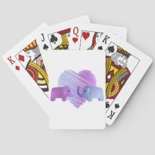 Elephant Love Poker Cards