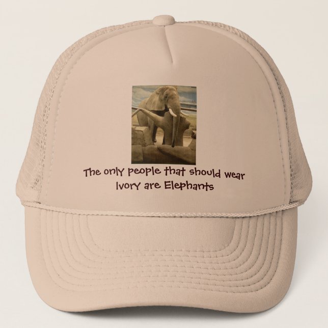 Elephant Love Trucker Hat (Front)