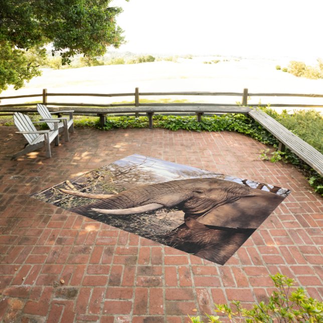 Elephant Lovers Art Outdoor Rug (Insitu (Outdoor 3))