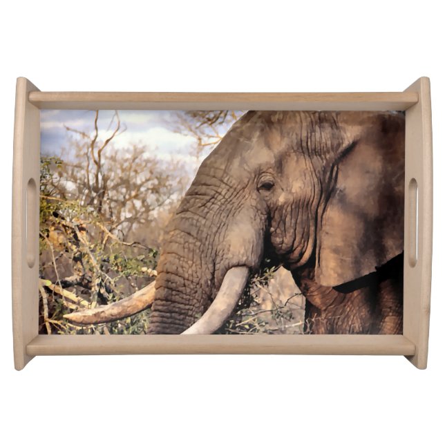 Elephant Lovers Art Serving Tray (Front)