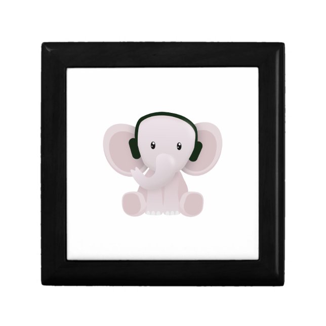 Elephant loves music gift box (Front)