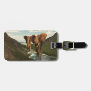 Elephant Luggage Tag