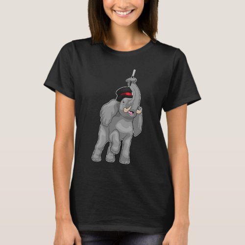 Elephant Magician Magic wand T_Shirt