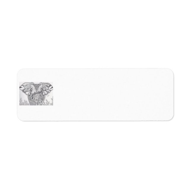 Elephant Mailing Labels (Front)