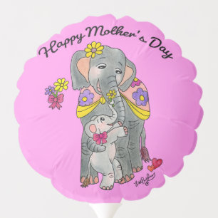 Elephant Mama and baby Balloon