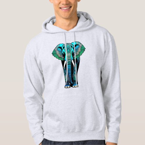 Elephant Mandala Silhouette Hoodie