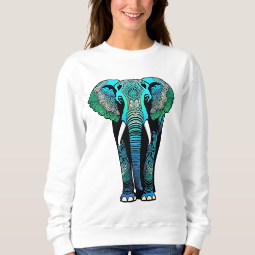 Elephant Mandala Silhouette Sweatshirt