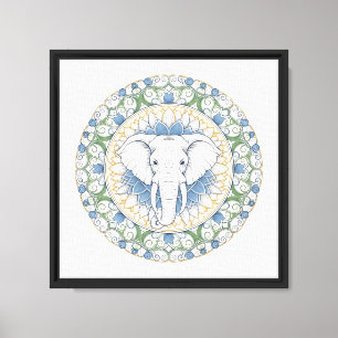 Elephant Mandala Wall Art
