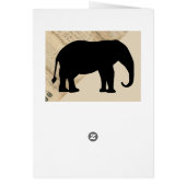 Elephant March on1860's Deed Ephemera Card Vintage (Back)