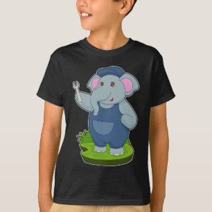 Elephant Mechanic Wrench T-Shirt