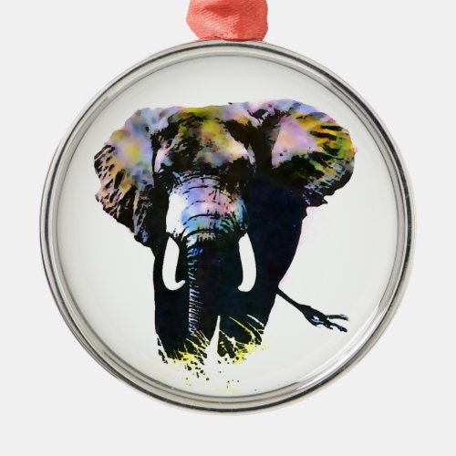 Elephant Metal Ornament