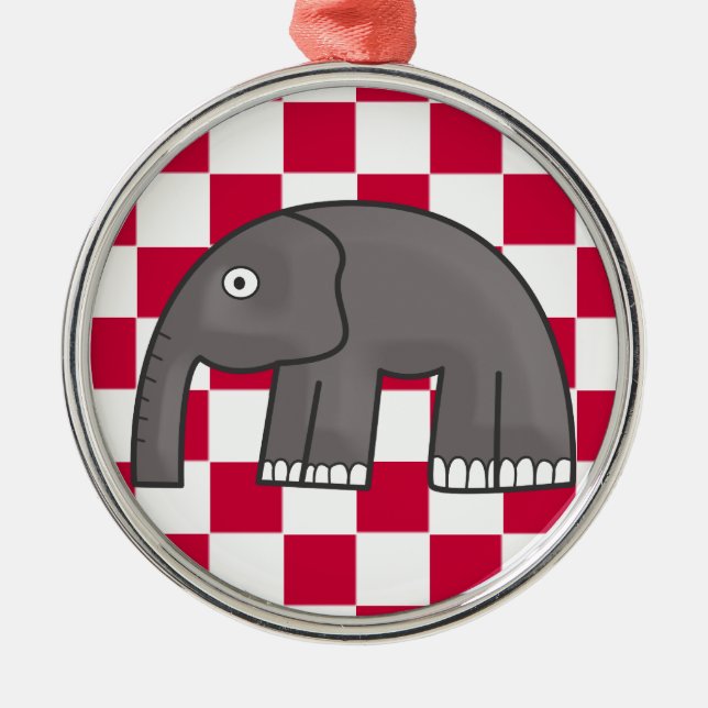 elephant metal ornament (Front)