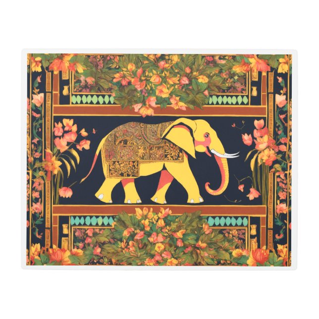 Elephant Metal Wall Art – Majestic Wildlife  (Front)