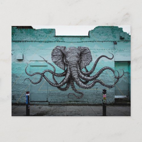 Elephant Mindflayer London Postcard