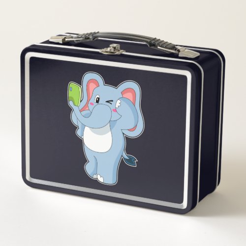 Elephant Mobile Metal Lunch Box